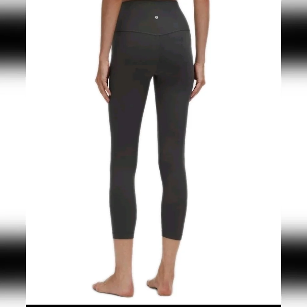 Lululemon Womens Gray Align High-Rise Crop Workout Yoga Stretch Legging 12